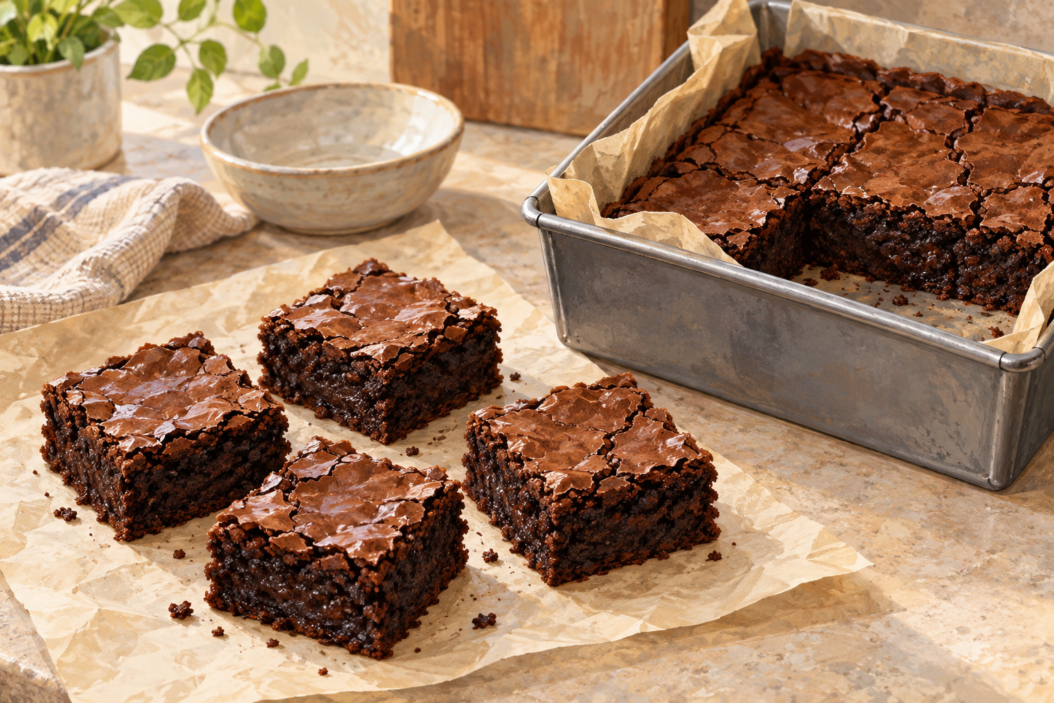 Gluten-Free Brownie Recipe: Fudgy Squares With a Shiny Crust